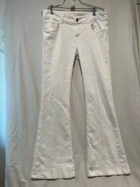 J Brand Love Story White Flare Jeans Women's Wide Leg Low Rise